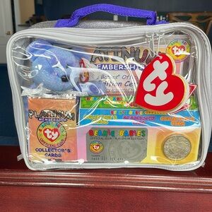 Platinum Membership Beanie Baby Official Club Case and all the contents